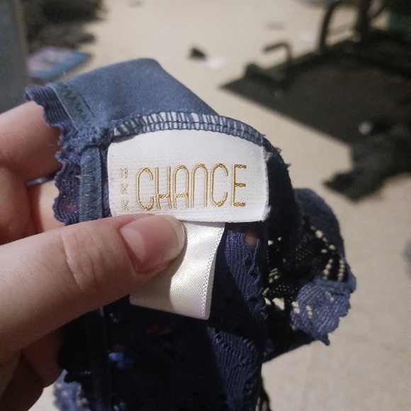 Chance Lace Navy Blue Bralette – Size 3×, Elegant and Comfortable - Picture 2 of 3